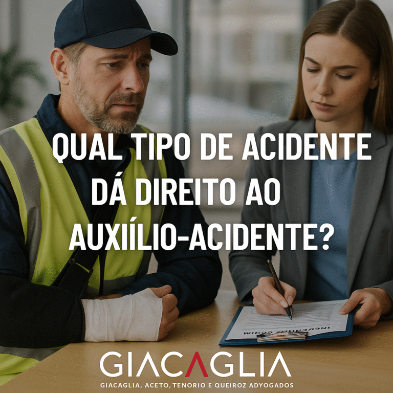 QUAL TIPO DE ACIDENTE DÁ DIREITO AO AUXÍLIO-ACIDENTE?