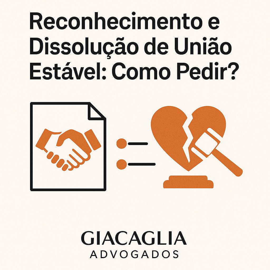 casal buscando reconhecimento e dissolução da união estável