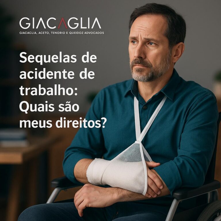 Fiquei com sequelas de um acidente de trabalho: Quais são meus direitos?