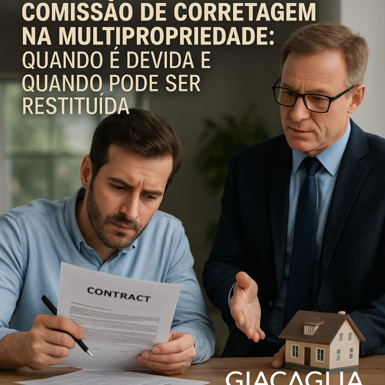 Comissão de Corretagem na Multipropriedade: Quando é Devida e Quando Pode Ser Restituída