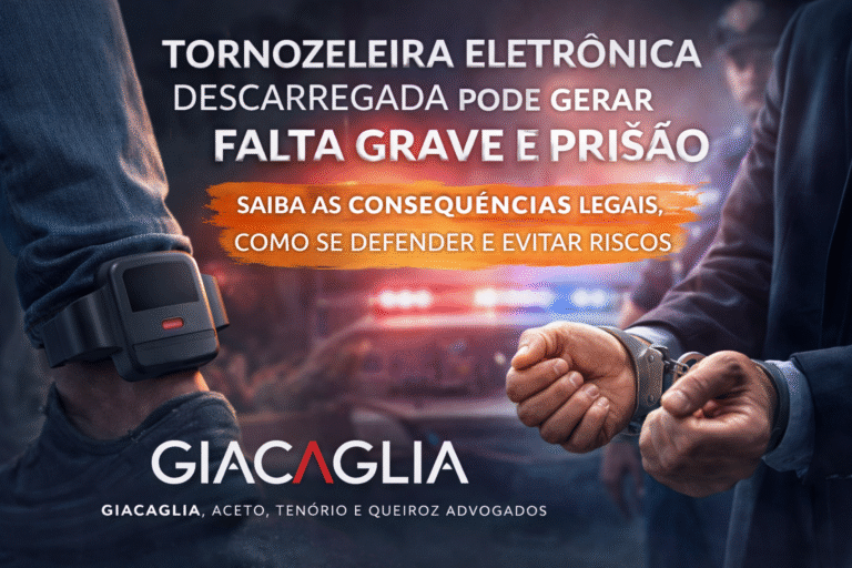 O Que Acontece Se a Tornozeleira Eletrônica Descarregar? Consequências Legais, Defesa e Como Evitar a Falta Grave