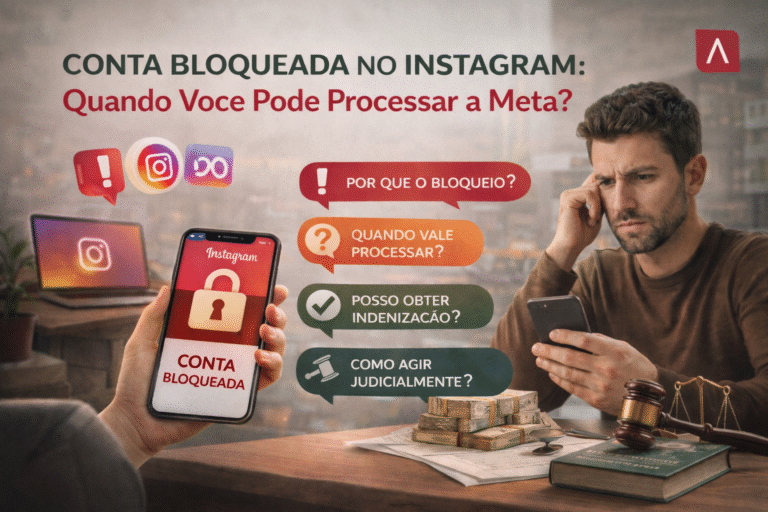 Conta Bloqueada no Instagram: Quando Você Pode Processar a Meta?