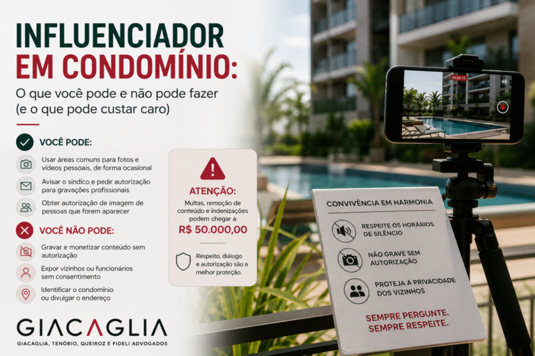 Influenciador em condomínio: O que pode X O que não pode fazer (e o que pode custar caro)