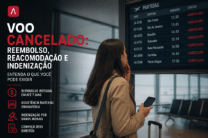 Voo cancelado: seus direitos à indenização e reembolso