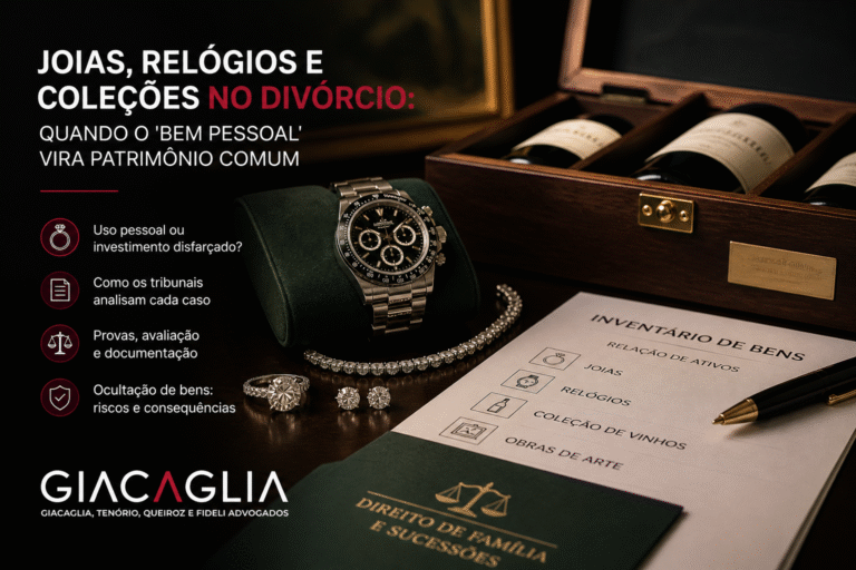 Joias, Relógios e Coleções no Divórcio: Quando o ‘Bem Pessoal’ Vira Patrimônio Comum
