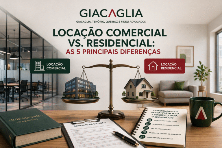 Locação Comercial vs. Residencial: As 5 Principais Diferenças