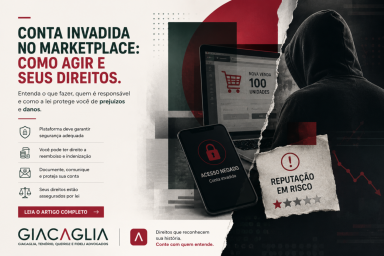 Conta invadida no marketplace: como agir e seus direitos