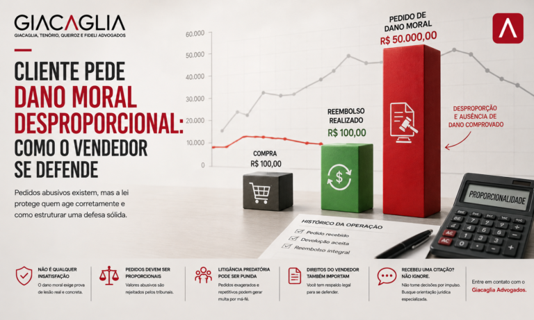 Cliente pede dano moral desproporcional: como o vendedor se defende