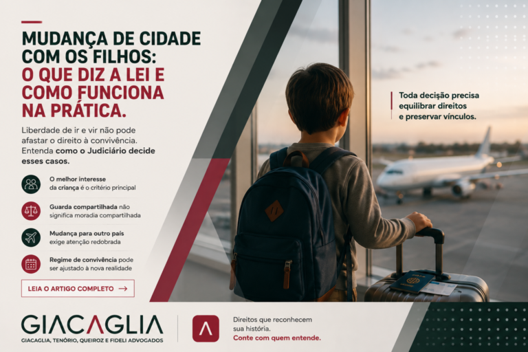 Guarda compartilhada e mudança de cidade com filhos