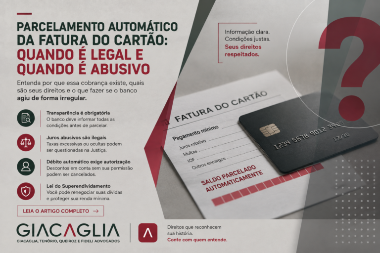 Parcelamento automático da fatura: é legal ou abusivo?