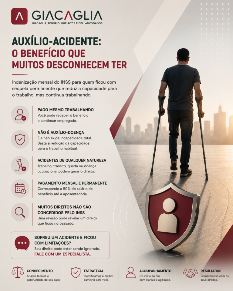 Auxílio-acidente: o benefício que muitos desconhecem ter