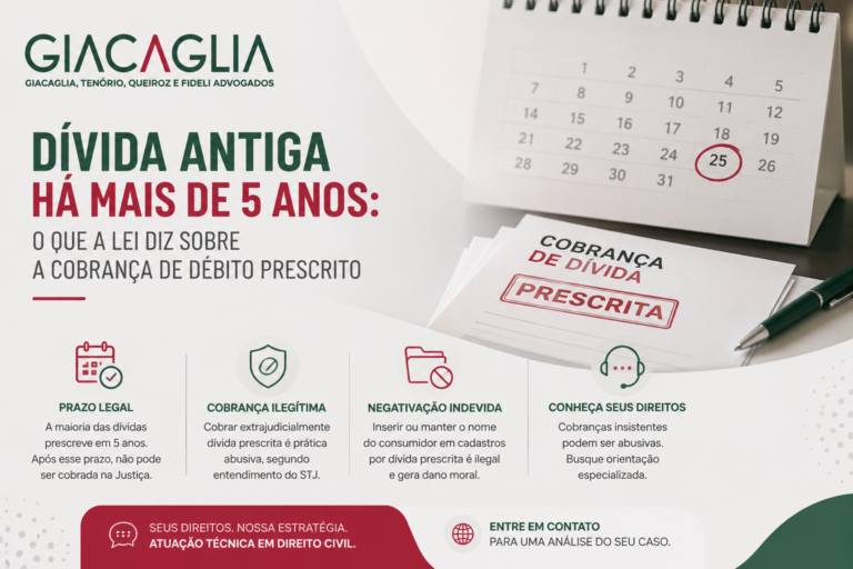 Dívida antiga há mais de 5 anos: o que a lei diz sobre a cobrança de débito prescrito