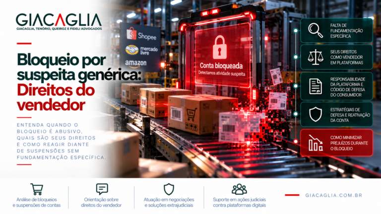 Bloqueio por suspeita genérica: Direitos do vendedor